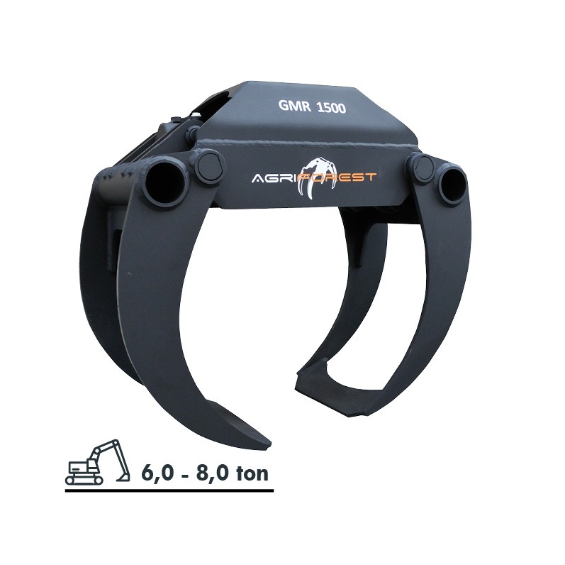 NOLEGGIO PINZA FORESTALE CON FORCHE CHIUSE AGRIFOREST GMR 1500 (1)